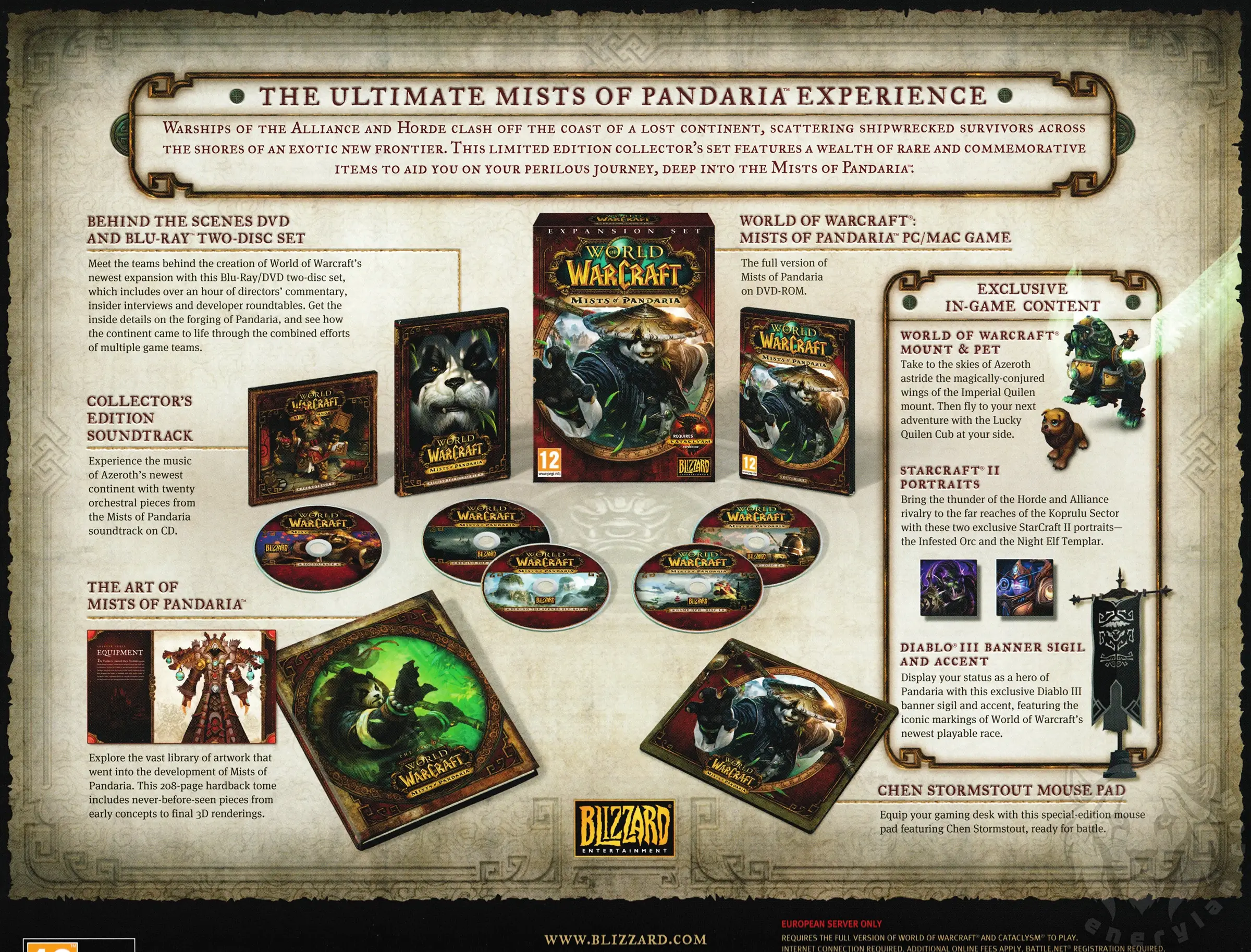 WoW Mists of Pandaria Content